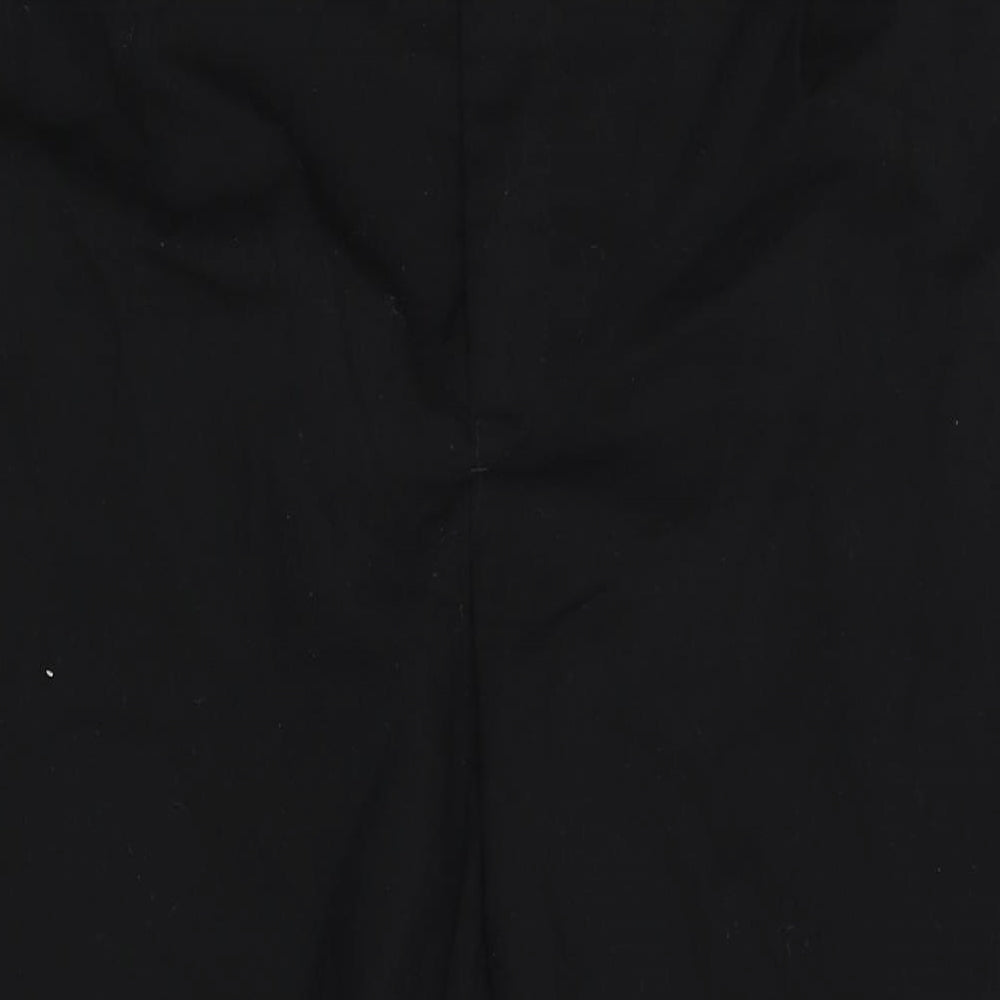 Divided by H&M Womens Black Polyester Trousers Size 18 L29 in Regular Zip