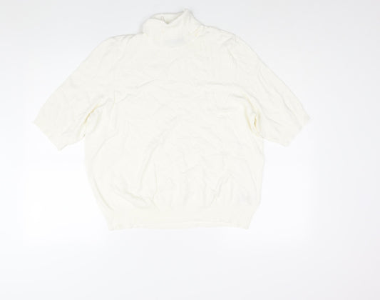 Womens UK Size 18 Marks and Spencer Ivory Pullover Jumper