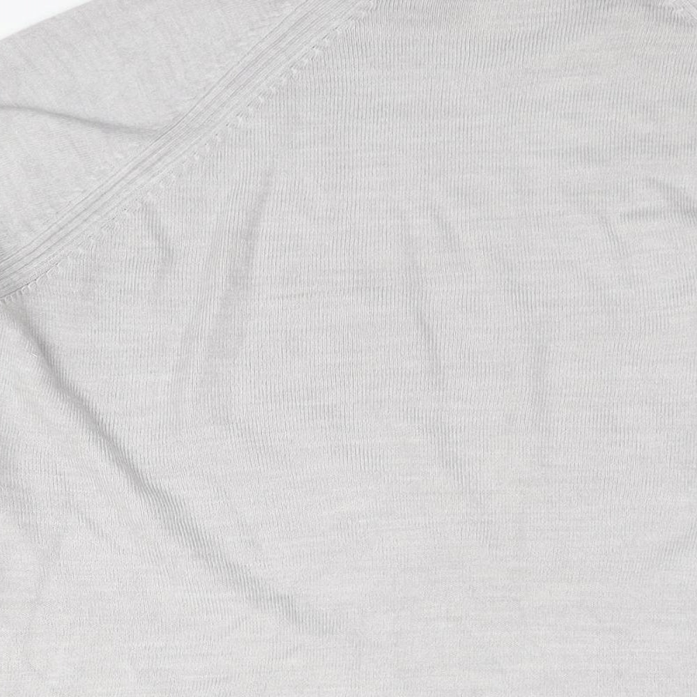 BHS Womens Grey Roll Neck Acrylic Pullover Jumper Size 18