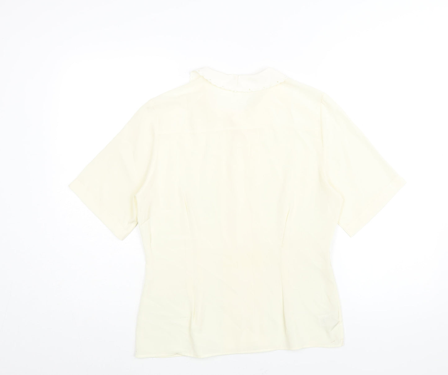 Womens UK Size 10 St Michael Ivory Basic Blouse