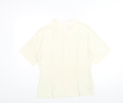 Womens UK Size 10 St Michael Ivory Basic Blouse