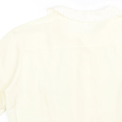 Womens UK Size 10 St Michael Ivory Basic Blouse