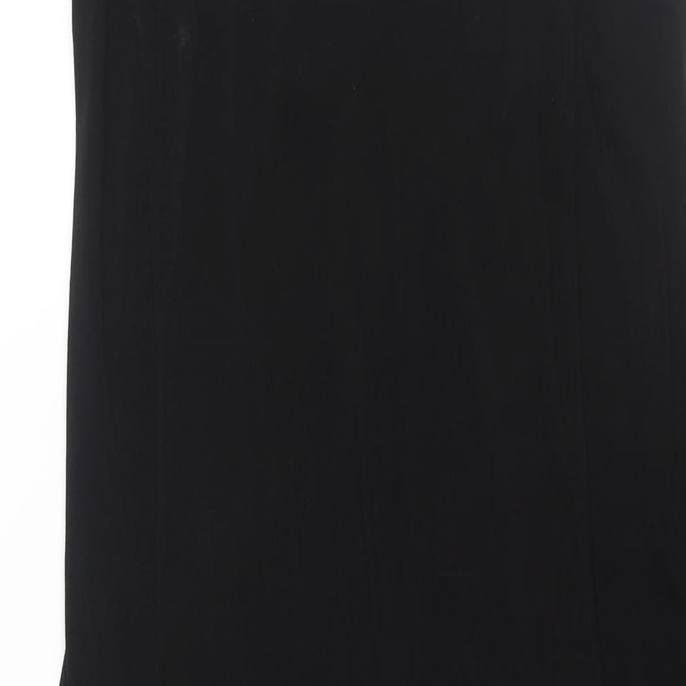 Sparkle & Fade Womens Black Polyester Shift Size XS Scoop Neck Pullover