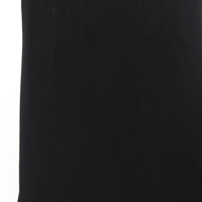 Sparkle & Fade Womens Black Polyester Shift Size XS Scoop Neck Pullover