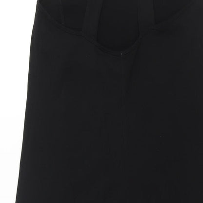 Sparkle & Fade Womens Black Polyester Shift Size XS Scoop Neck Pullover