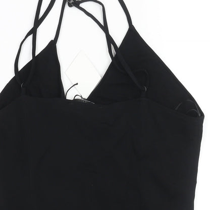 Womens UK Size L Zara One-Piece Black Bodysuit