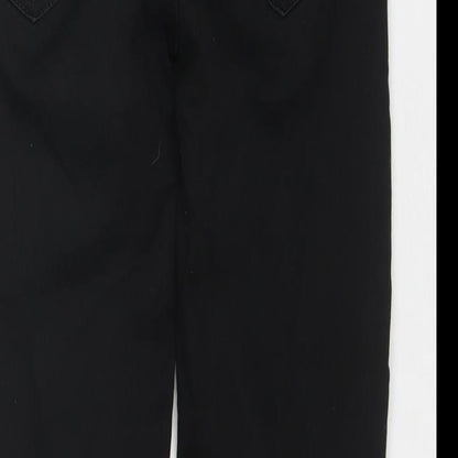New Look Womens Black Cotton Skinny Jeans Size 8 L25 in Regular Zip