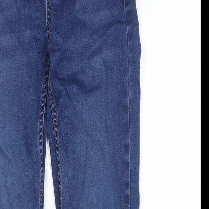New Look Womens Blue Cotton Skinny Jeans Size 8 L26 in Regular Zip