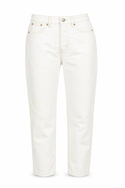 Womens UK Size 28 in Topshop Regular Fit Mom White Jeans