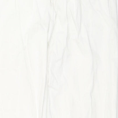 Womens UK Size 8 H&M Regular Fit Straight White Jeans