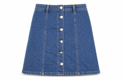 Womens UK Size 4 Divided by H&M A-Line Denim Skirt