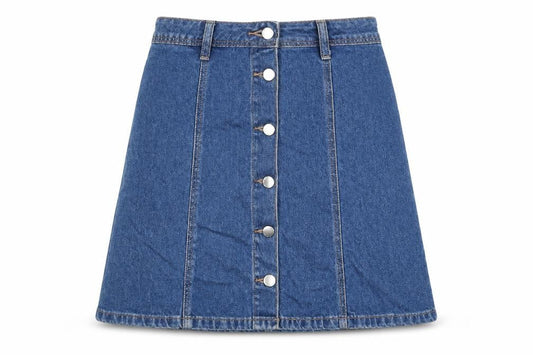 Womens UK Size 4 Divided by H&M A-Line Denim Skirt