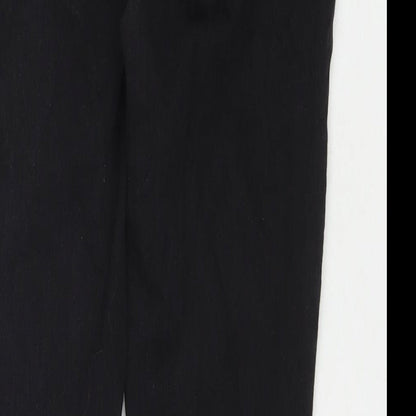 Denim & Co. Womens Black Cotton Skinny Jeans Size 12 L28 in Regular Zip