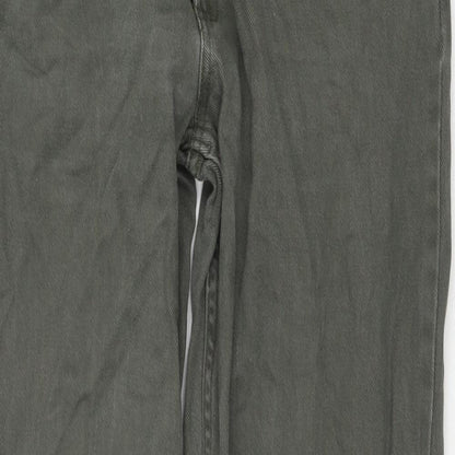 West Rock Mens Green Cotton Straight Jeans Size 25 in L29 in Regular Zip