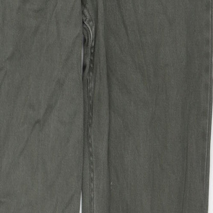 West Rock Mens Green Cotton Straight Jeans Size 25 in L29 in Regular Zip
