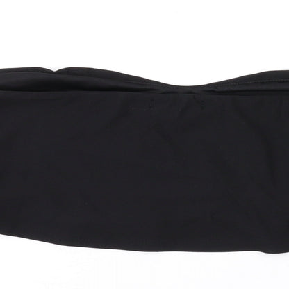 Womens UK Size 12 PRETTYLITTLETHING Black Cropped Blouse