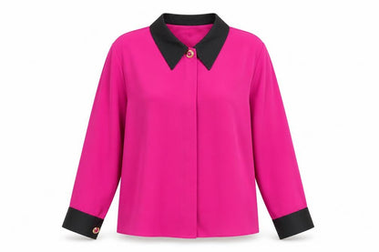 Womens UK Size 10 Marks and Spencer Pink Basic Button-Up