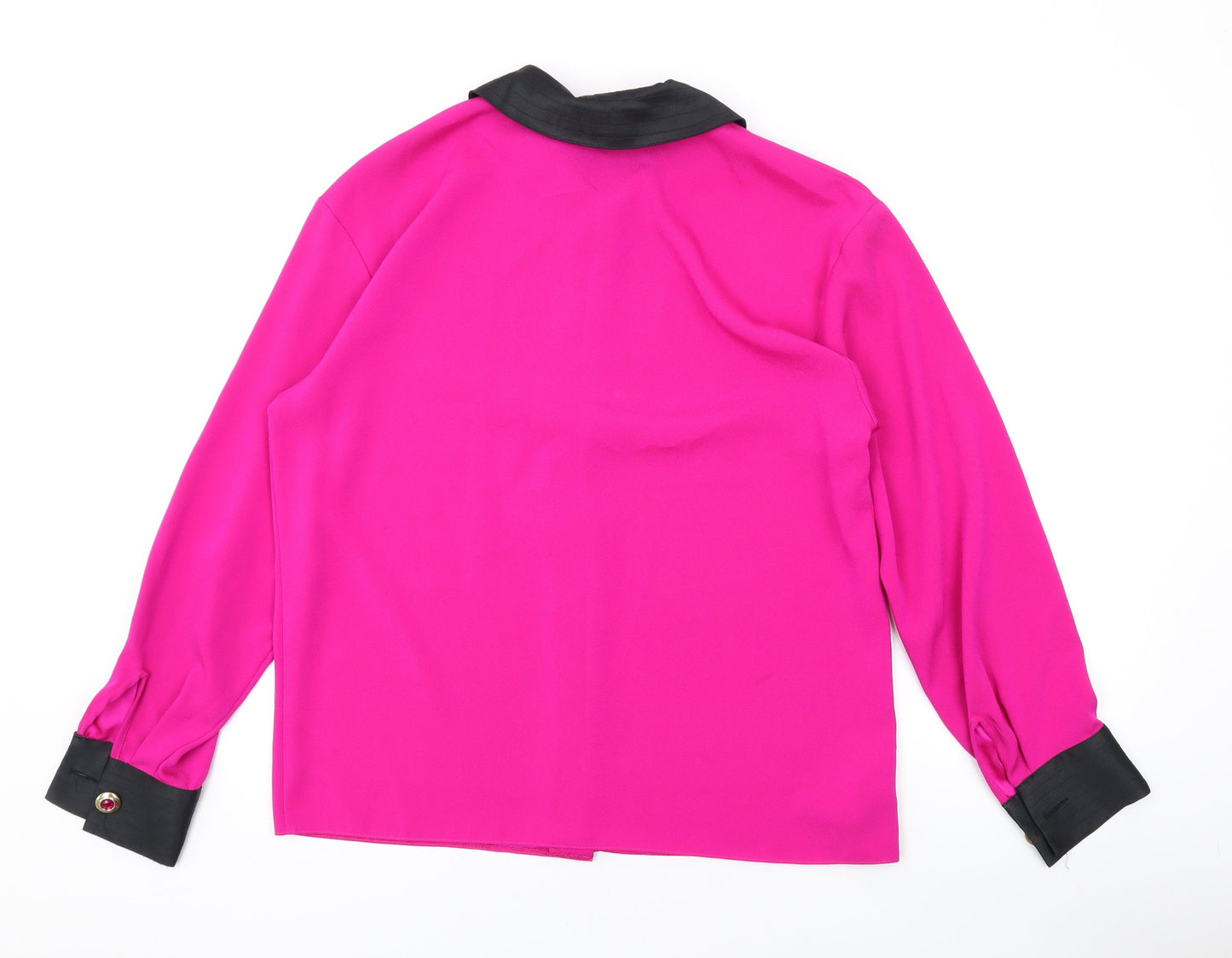 Womens UK Size 10 Marks and Spencer Pink Basic Button-Up