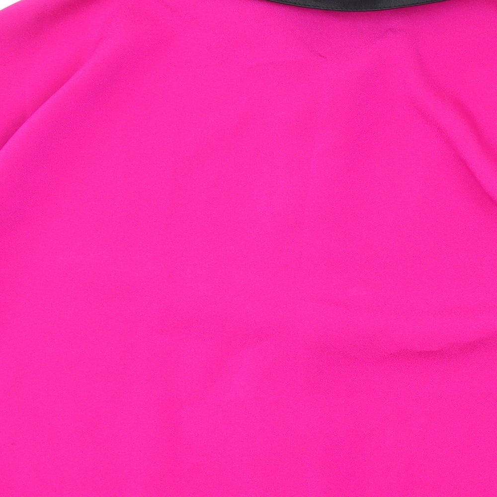 Womens UK Size 10 Marks and Spencer Pink Basic Button-Up