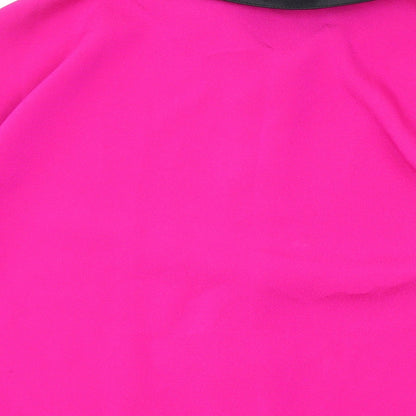 Womens UK Size 10 Marks and Spencer Pink Basic Button-Up