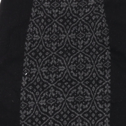 Per Una Womens Black Geometric Wool Straight & Pencil Skirt Size 12 Zip