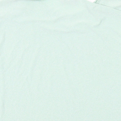 Klass Womens Green Polyester Basic T-Shirt Size M Round Neck