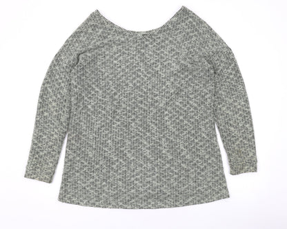 Womens UK Size 16 NEXT Green Pullover Jumper