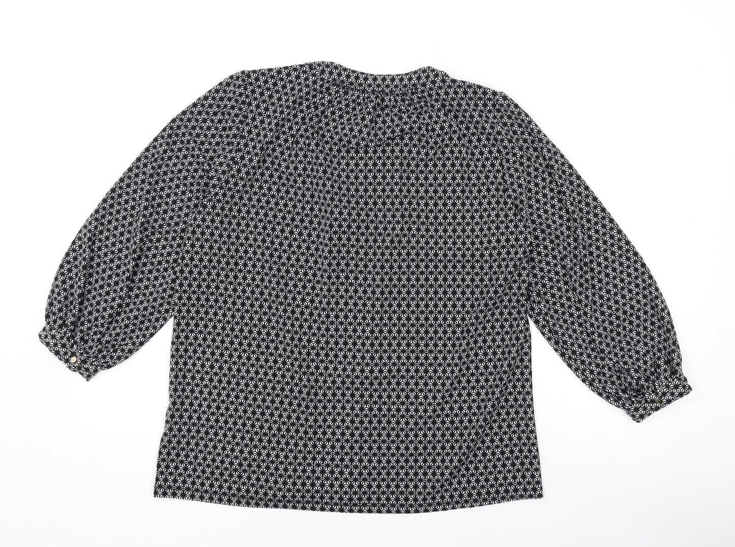 Womens UK Size S H&M Black Basic Blouse