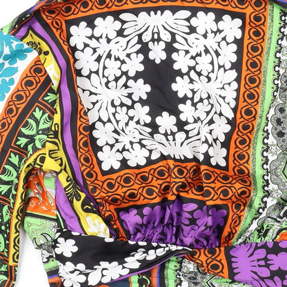 Womens UK Size XS Zara Multicoloured Basic Blouse