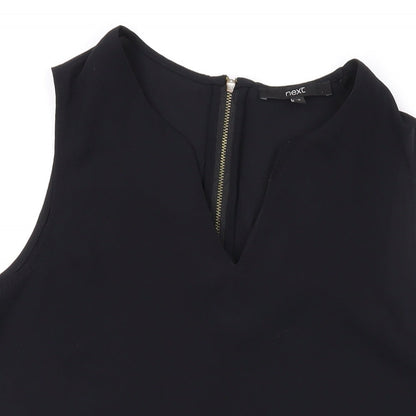 Womens UK Size 10 NEXT Black Basic Tank