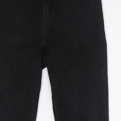 Womens UK Size 8 MNG Regular Fit Skinny Black Jeans