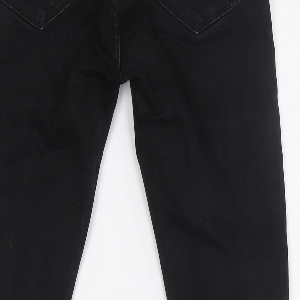 Womens UK Size 8 MNG Regular Fit Skinny Black Jeans