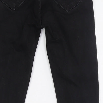 Womens UK Size 8 MNG Regular Fit Skinny Black Jeans