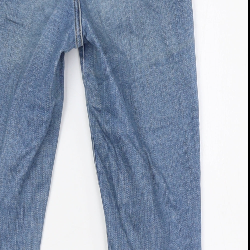 New Look Womens Blue Cotton Skinny Jeans Size 6 L27 in Regular Zip