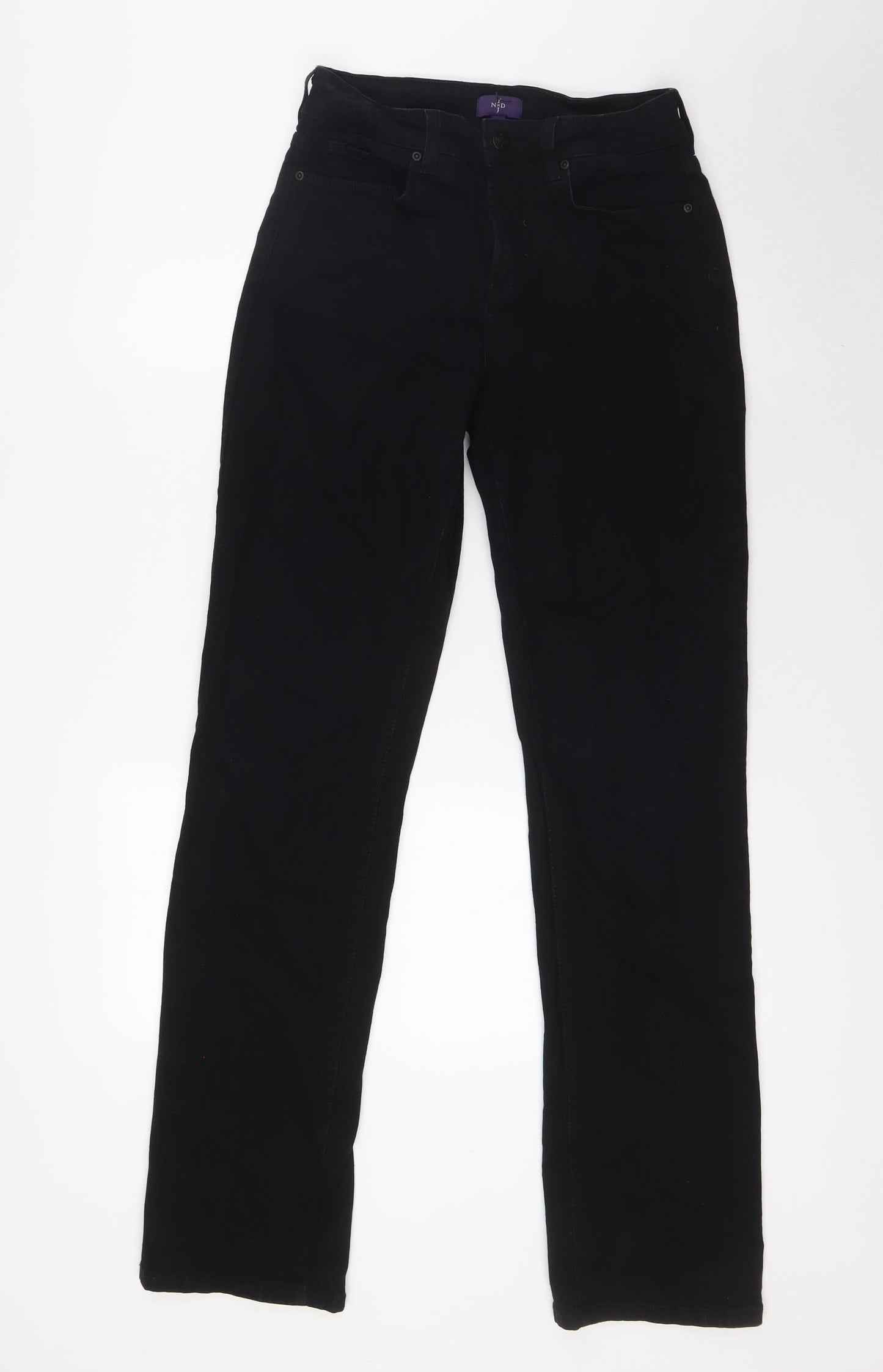 Womens UK Size 6 NYJD Regular Fit Straight Black Jeans