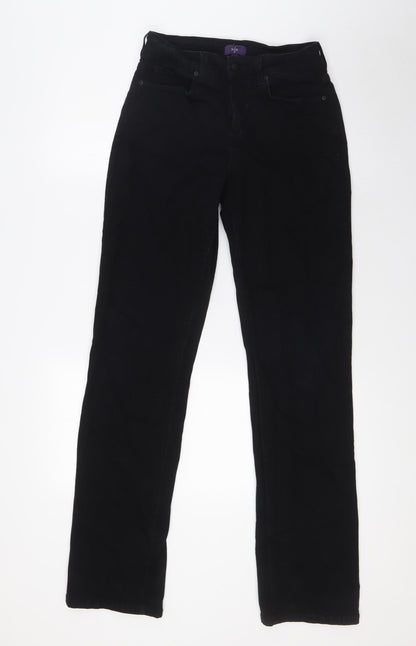 Womens UK Size 6 NYJD Regular Fit Straight Black Jeans