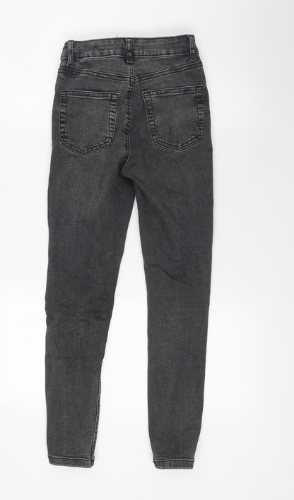 Denim Co Womens Black Cotton Skinny Jeans Size 6 L22 in Regular Zip