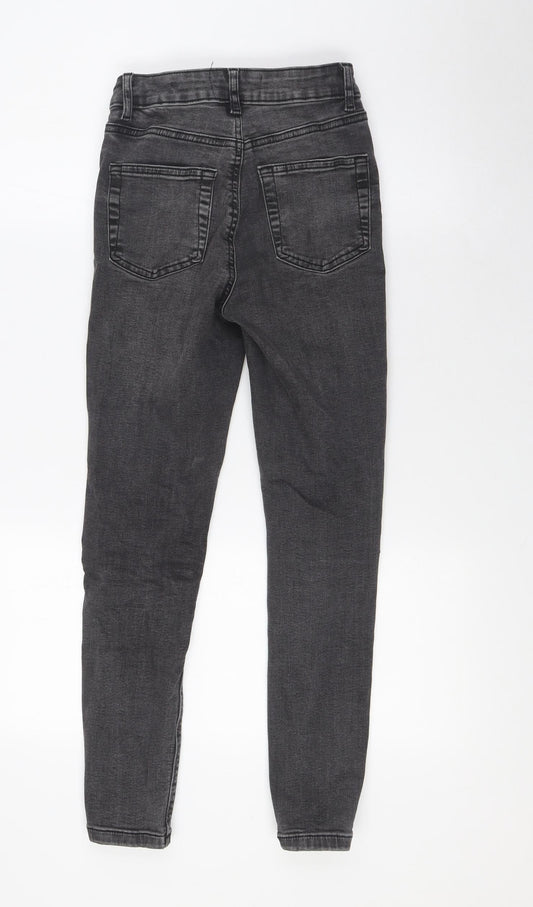 Denim Co Womens Black Cotton Skinny Jeans Size 6 L22 in Regular Zip