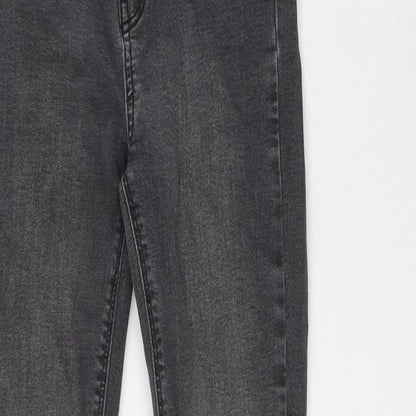 Denim Co Womens Black Cotton Skinny Jeans Size 6 L22 in Regular Zip
