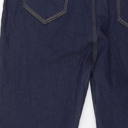 Vavell Mens Blue Cotton Straight Jeans Size 2XL L33 in Regular Zip