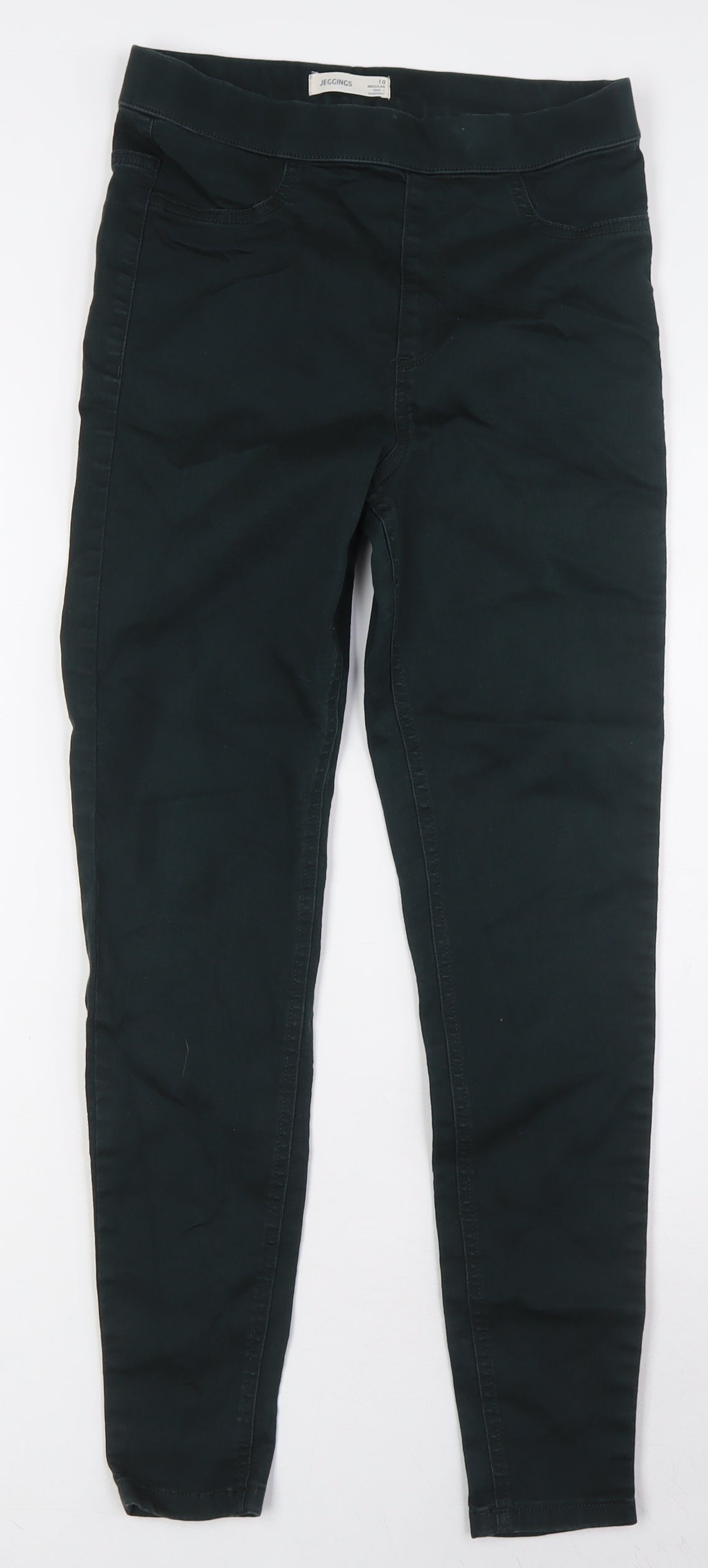 Womens UK Size 10 Marks and Spencer Regular Fit Jegging Green Jeans