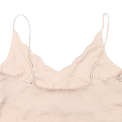 Womens UK Size 10 Topshop Beige Camisole T-Shirt