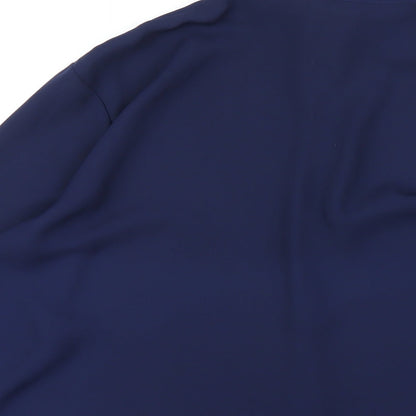 Womens UK Size 10 ASOS Blue Basic Button-Up