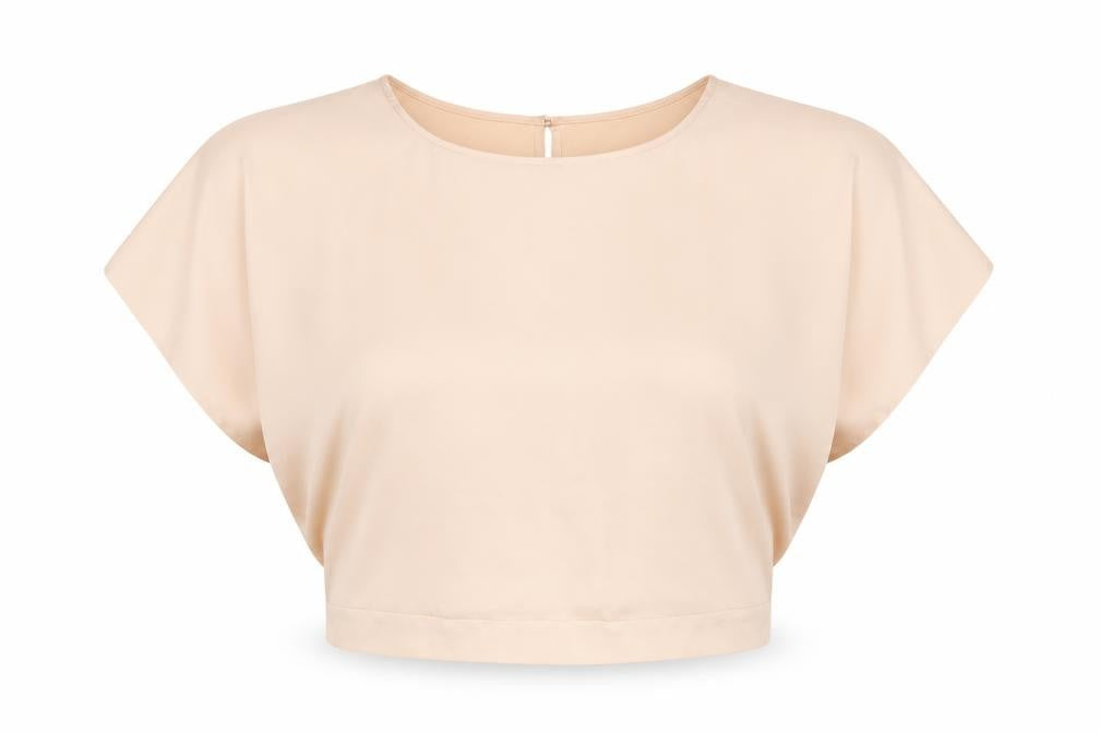 Womens UK Size 14 Wallis Beige Basic T-Shirt