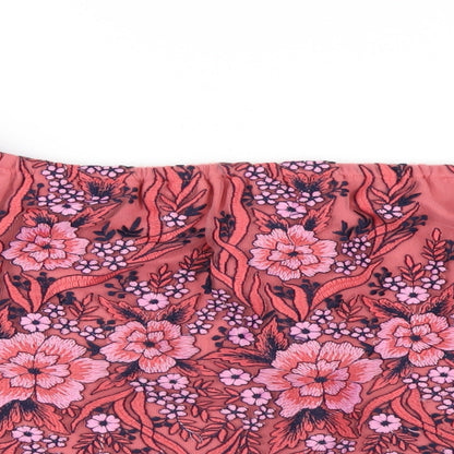 Womens UK Size 14 New Look Pink Basic T-Shirt
