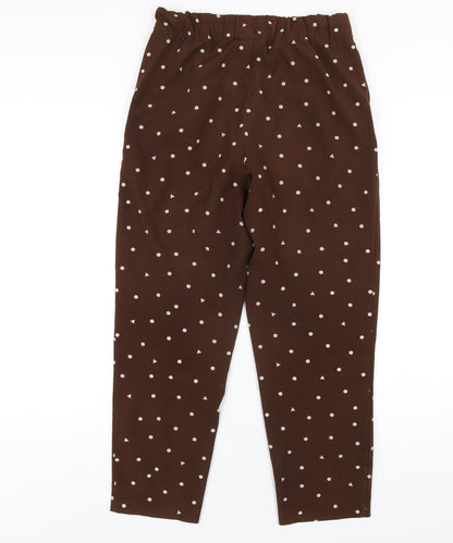 Womens UK Size 6 Monki Regular Fit  Brown Trousers