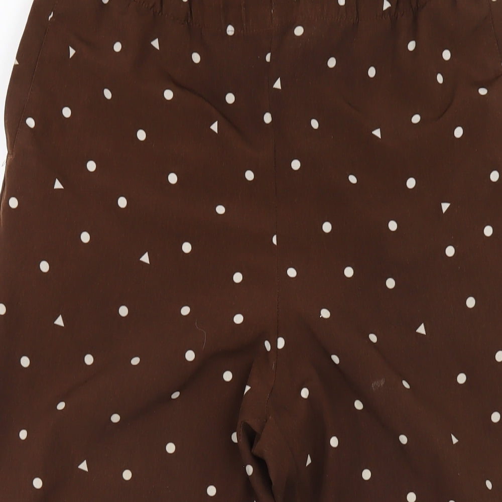 Womens UK Size 6 Monki Regular Fit  Brown Trousers