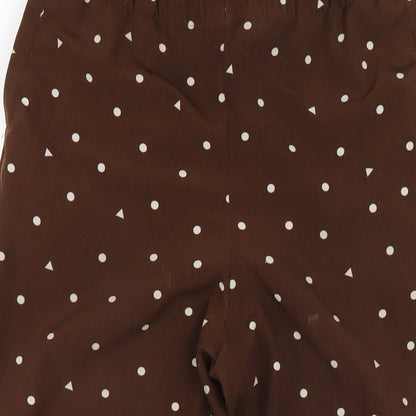 Womens UK Size 6 Monki Regular Fit  Brown Trousers