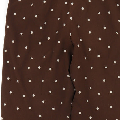 Womens UK Size 6 Monki Regular Fit  Brown Trousers