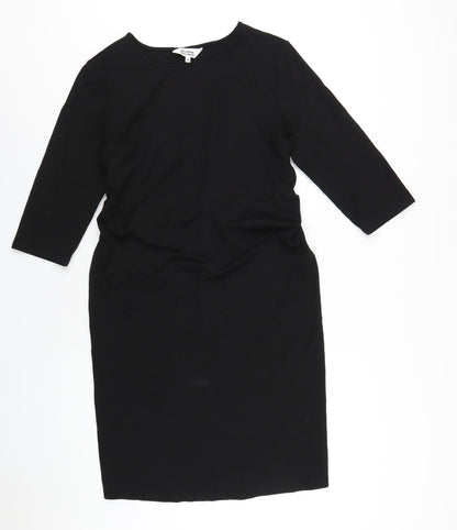 Blooming Marvellous Womens Black Viscose A-Line Size 14 Round Neck Pullover